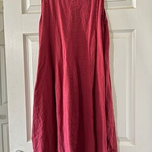 New collection Red Sleeveless Dress Sm-Medium